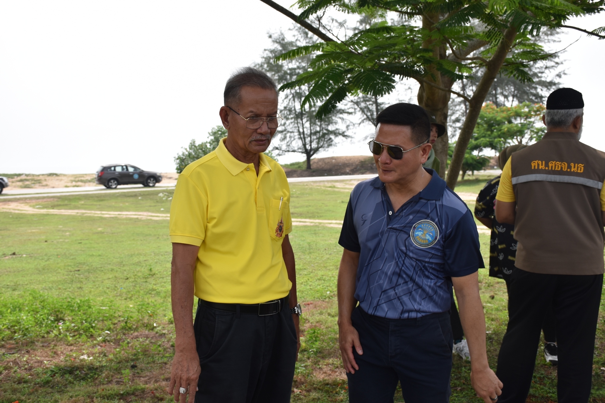 ร่วมลงพื้นที่ เพื่อตรวจสถานที่เตรียมจะจัดกิจกรรมเก็บขยะชายหาด 22 จังหวัดชายทะเล ในวันที่ 21 กรกฎาคม 2567