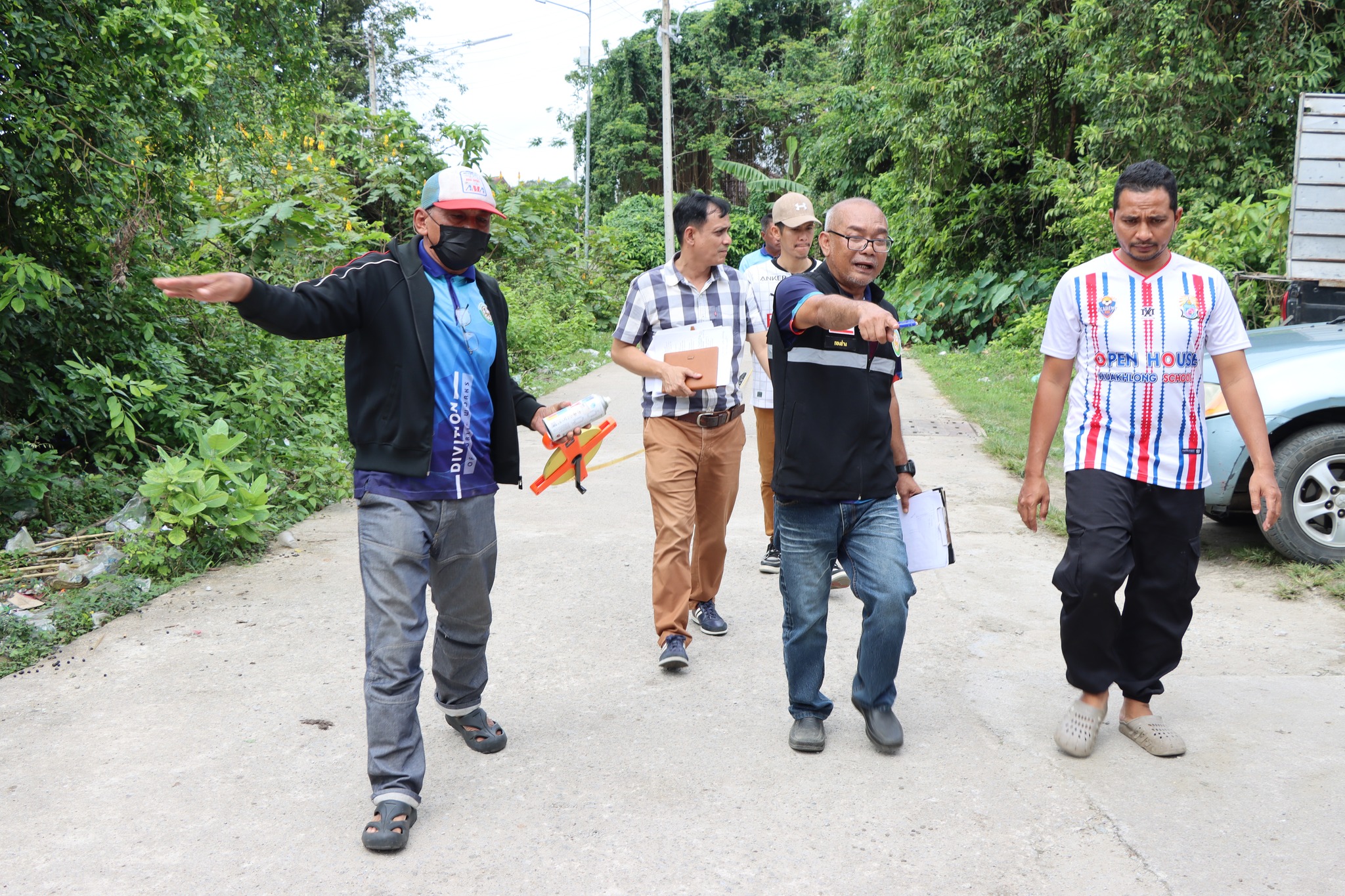 ลงพื้นที่สำรวจข้อมูลโครงการพัฒนาด้านโครงสร้างพื้นฐาน
