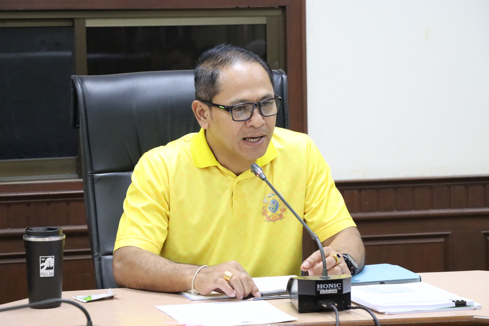 ประชุมปรึกษาหารือข้อราชการต่างๆ ที่เกี่ยวกับเทศบาลเมืองตากใบ