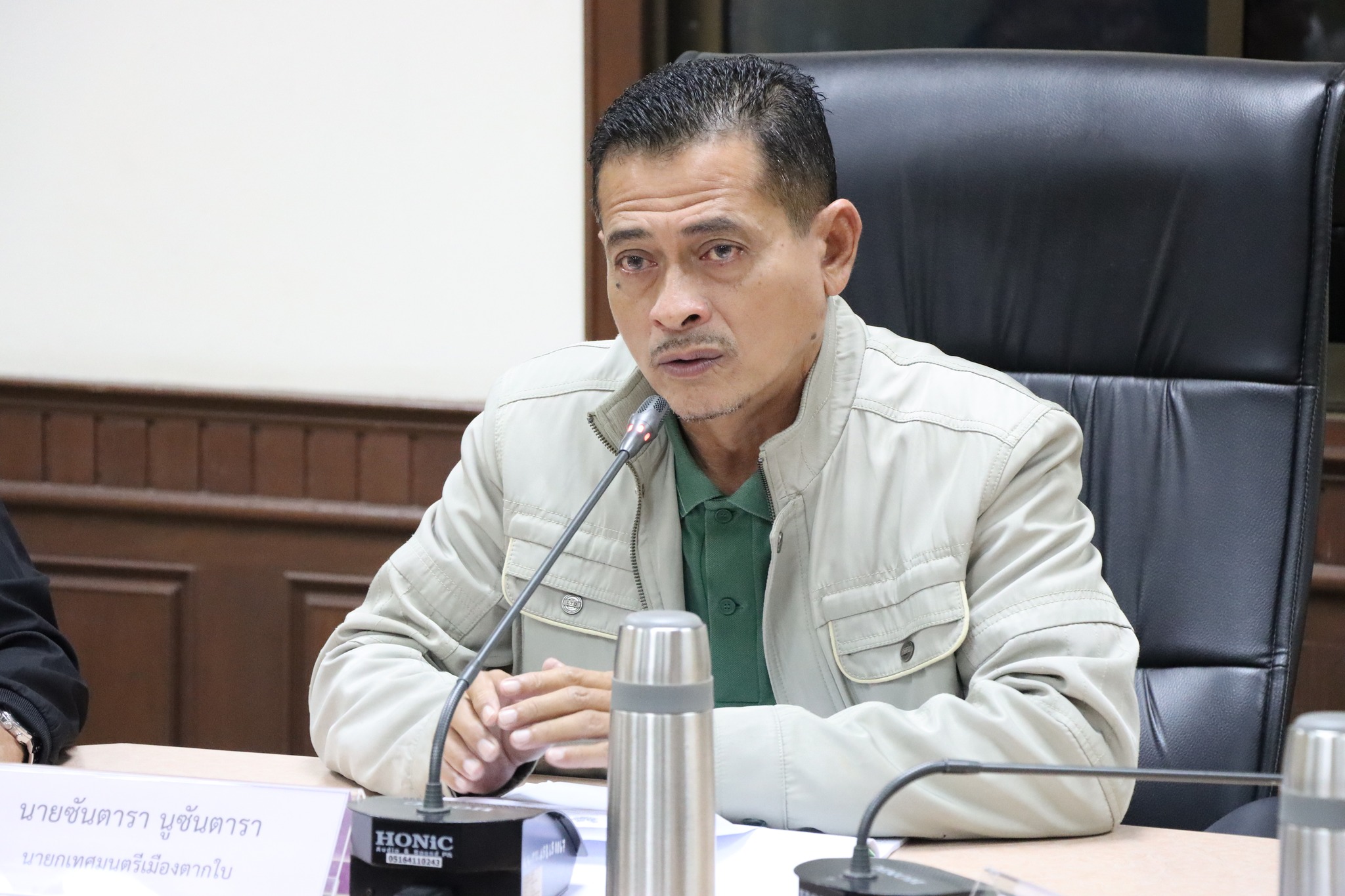 นายกเทศมนตรีเมืองตากใบ เป็นประธานการประชุมคณะกรรมการพัฒนาเทศบาลเมืองตากใบ เพื่อพิจารณาร่างแผนพัฒนาท้องถิ่น(พ.ศ.2566-2570) เพิ่มเติม ครั้งที่ 3/2568