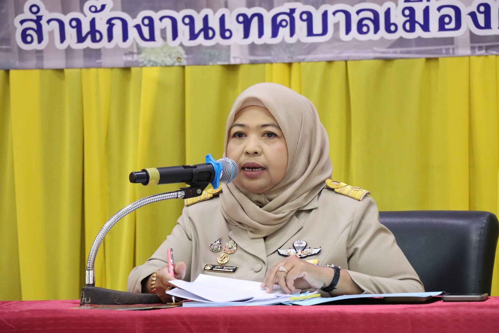 ประชุมสภาเทศบาลเมืองตากใบ สมัยสามัญ สมัยที่ 4 ครั้งที่ 1 ประจำปี 2568