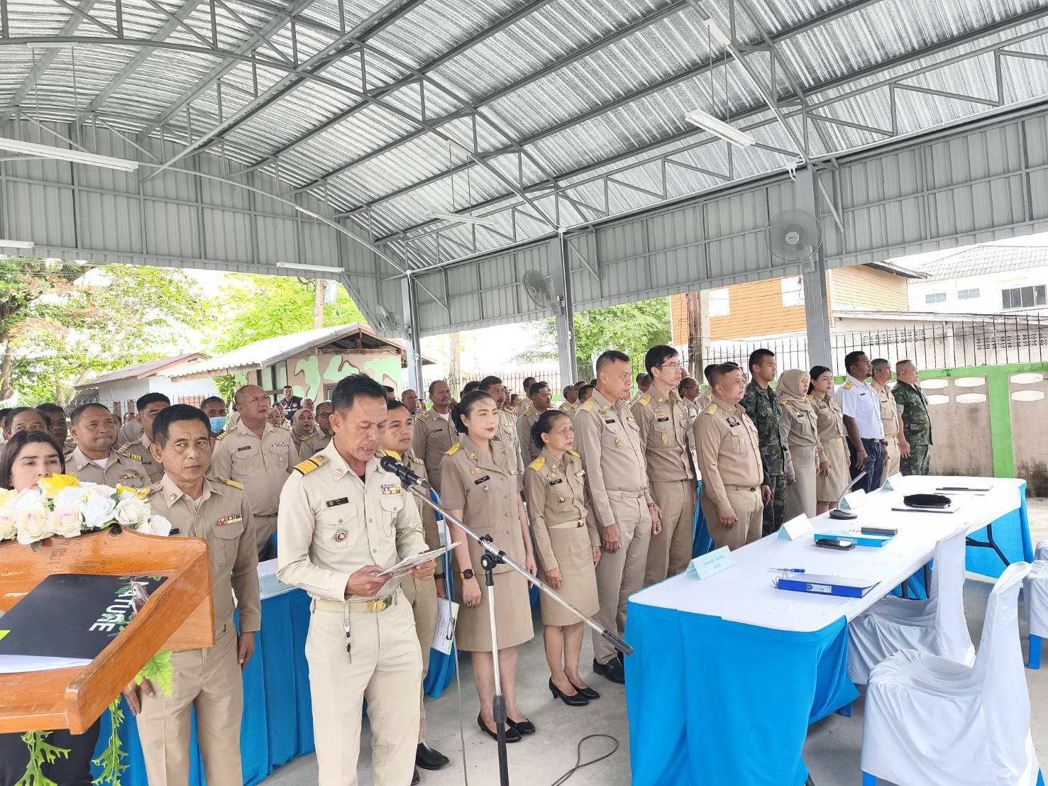 เข้าร่วมประชุมประจำเดือนกำนันและผู้ใหญ่บ้าน และหัวหน้าส่วนราชการอำเภอตากใบ ครั้งที่2/2569