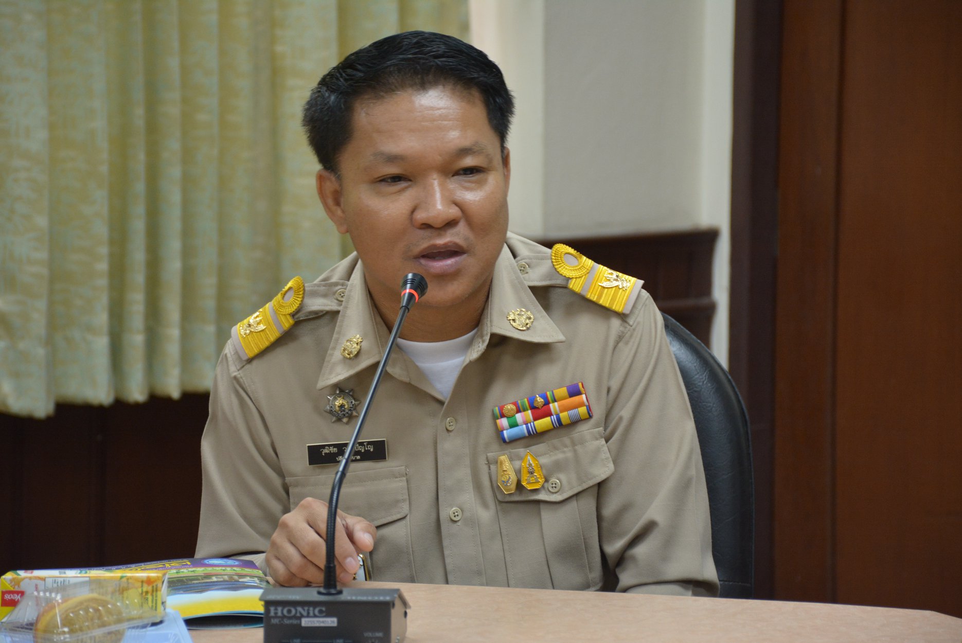 ร่วมต้อนรับ นายวุฒิชัย วงค์ปัญโญ<br>ปลัดเทศบาลเมืองตากใบ